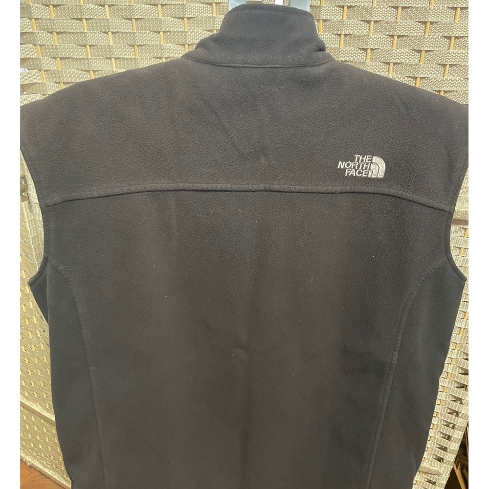 The North Face Mens Black Fleece Full Zip Vest Sleeveless Jacket Size Large - Picture 6 of 12